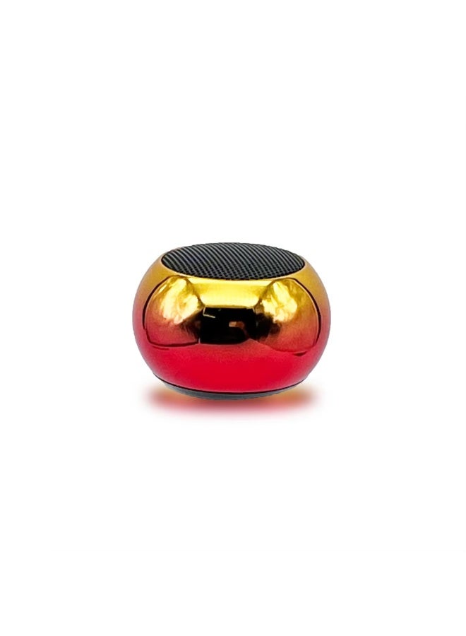 TWS Portable Mini Bluetooth Speaker with TWS Support, Deep Bass, Clear Sound, Gradient Yellow Red - Image 1